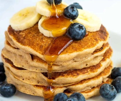 fluffy vegan pancakes