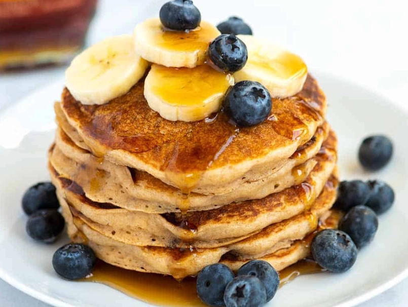 fluffy vegan pancakes