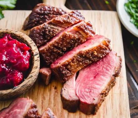 pan seared duck breast