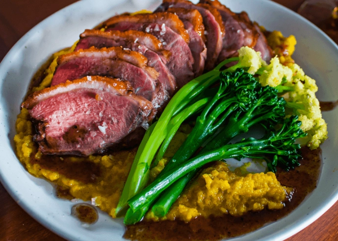 pan seared duck breast