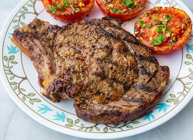 reverse sear rib eye