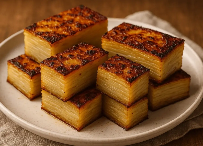 crispy potato pave