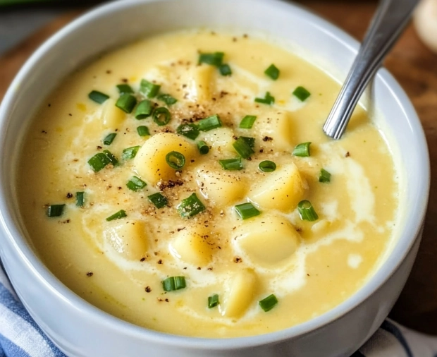 creamy vegan leek soup