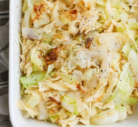 easy cabbage and noodles