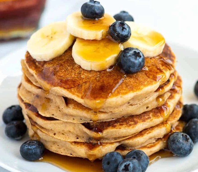 fluffy vegan pancakes