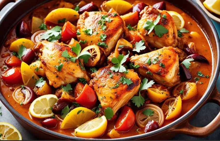 Moroccan chicken tagine