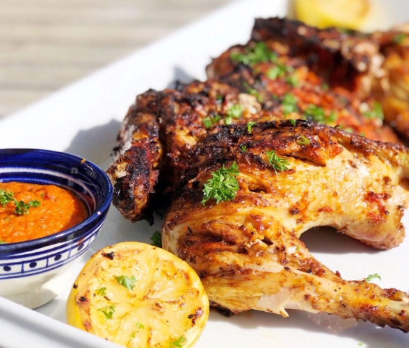 grilled piri piri chicken