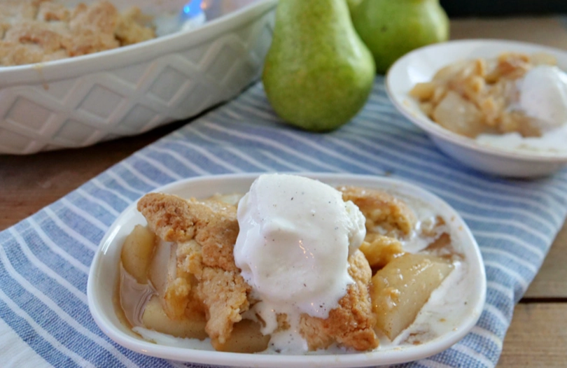 easy pear cobbler