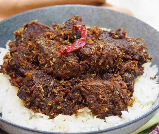 slow-cooked beef rendang