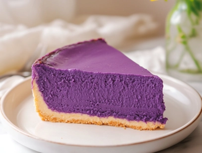 purple yam cheesecake purple yam cheesecake