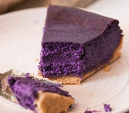 purple yam cheesecake purple yam cheesecake