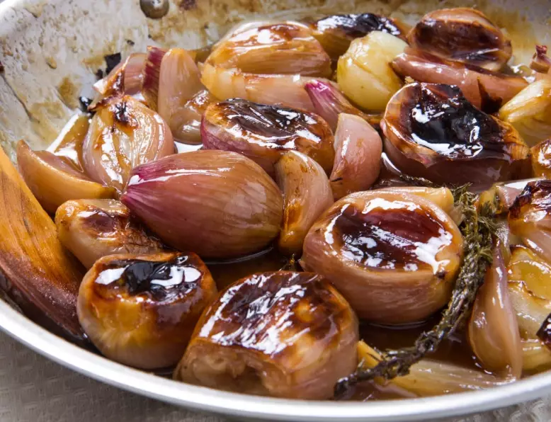 caramelized shallots