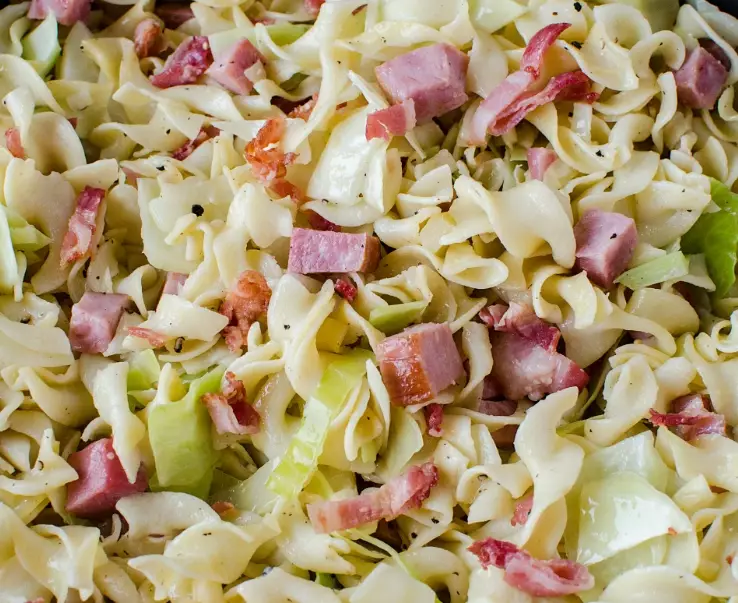 healthy cabbage noodle stir fry