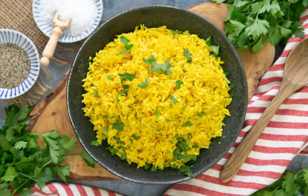 healthy turmeric rice