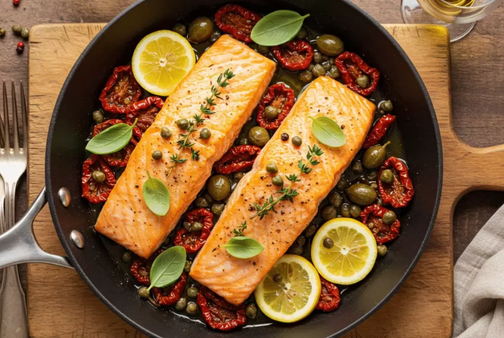 salmon in tomato sauce