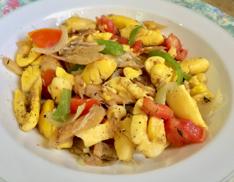 Jamaican ackee saltfish